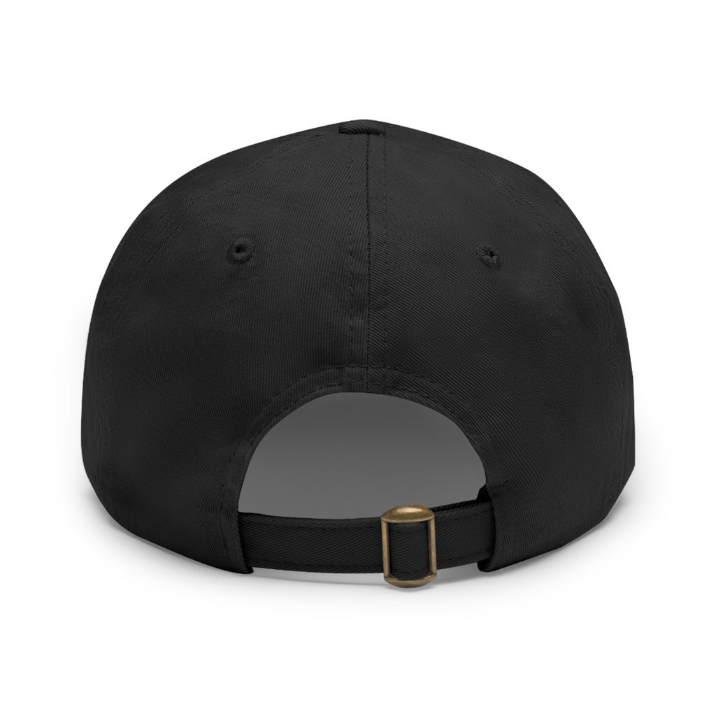 Sweet Society Leather Patch Dad Hat — Embroidered Logo Cap