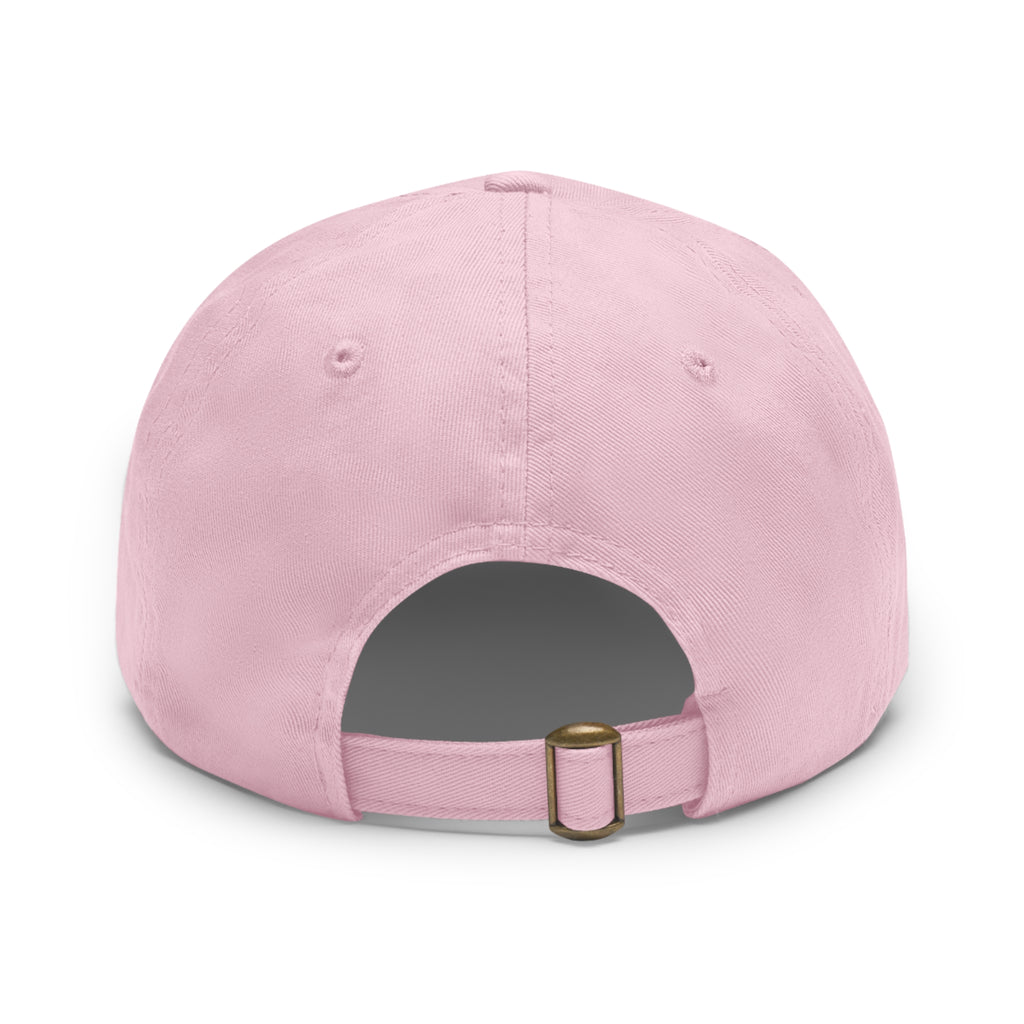 Sweet Society Leather Patch Dad Hat — Embroidered Logo Cap