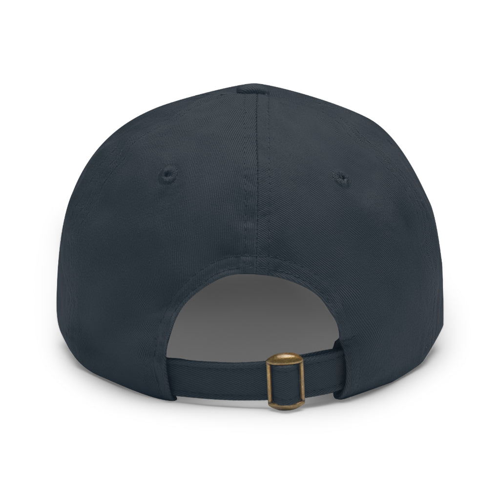 Sweet Society Leather Patch Dad Hat — Embroidered Logo Cap
