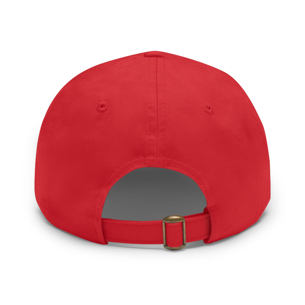 Sweet Society Leather Patch Dad Hat — Embroidered Logo Cap